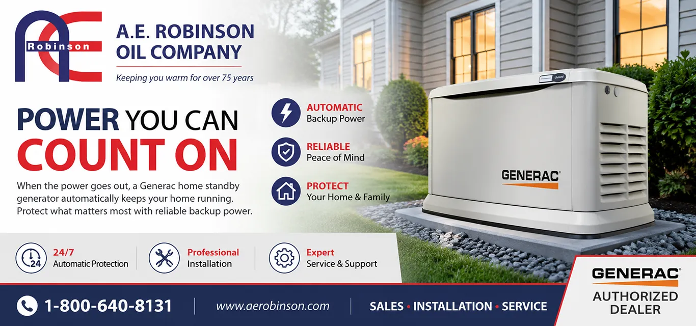 Backup power. Comfort. Security. Convenience.